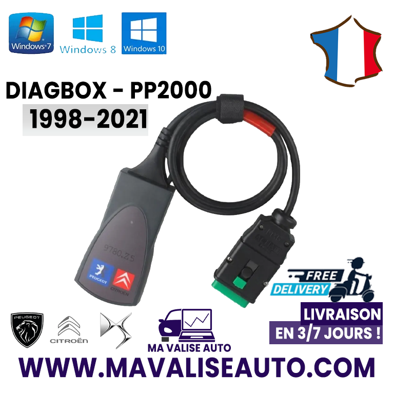 MaValiseAuto - DiagBox V9.91 en français, Lexia PP2000
